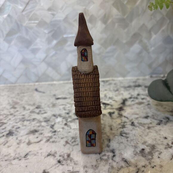 Vintage 1998 Blossom Bucket Suzi Skoglund Church Stain Glass Windows Signed Suzi - Picture 4 of 9